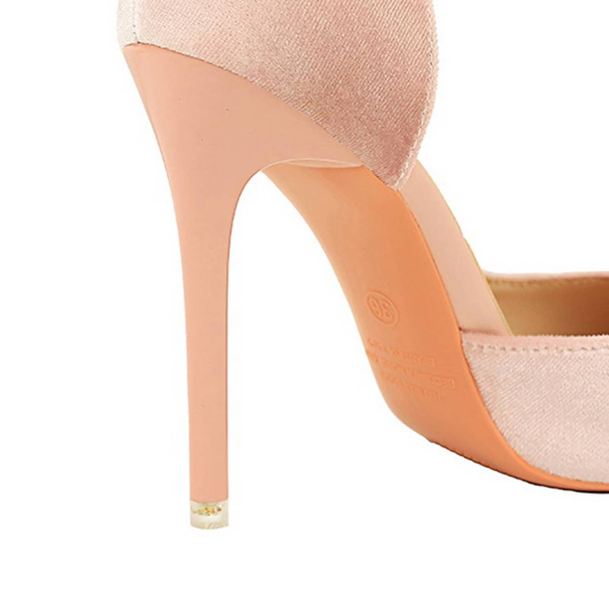 SHALLOW POINTED TOE SUEDE HIGH-HEELED SHOES