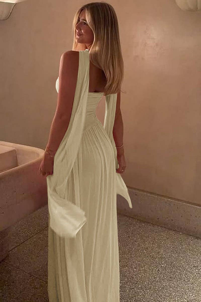 CWDMD6430_SEXY HOT GIRL SLEEVELESS PATCHWORK DRESS