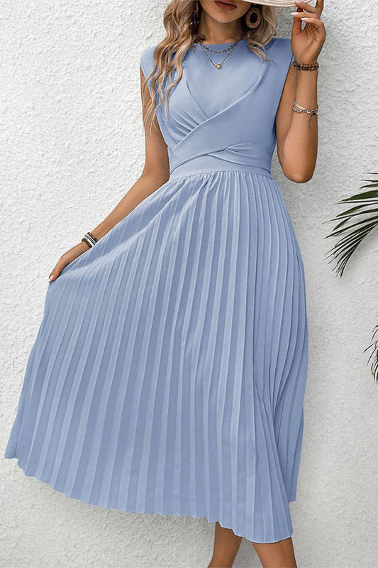 CWDMD4470_2024 SUMMER NEW SOLID COLOR DESIGN DRESS