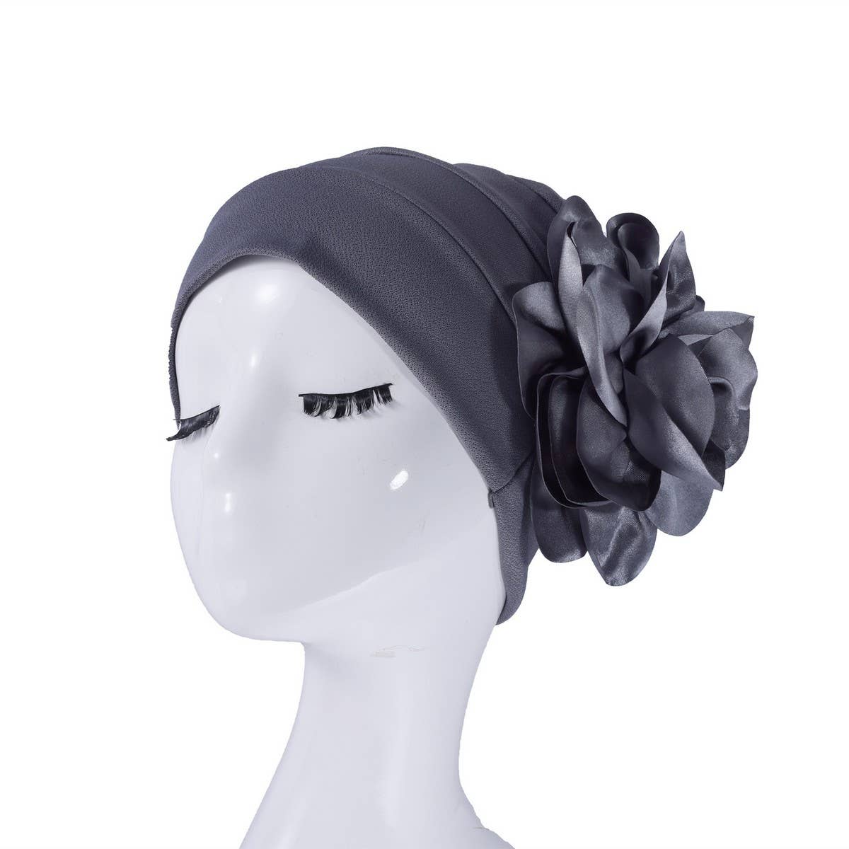 SOLID COLOR LARGE FLOWER WOMEN'S HEADSCARF_CWASC2450