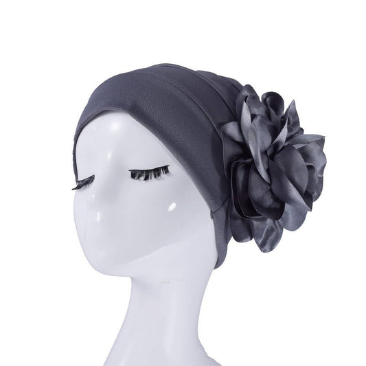 SOLID COLOR LARGE FLOWER WOMEN'S HEADSCARF_CWASC2450