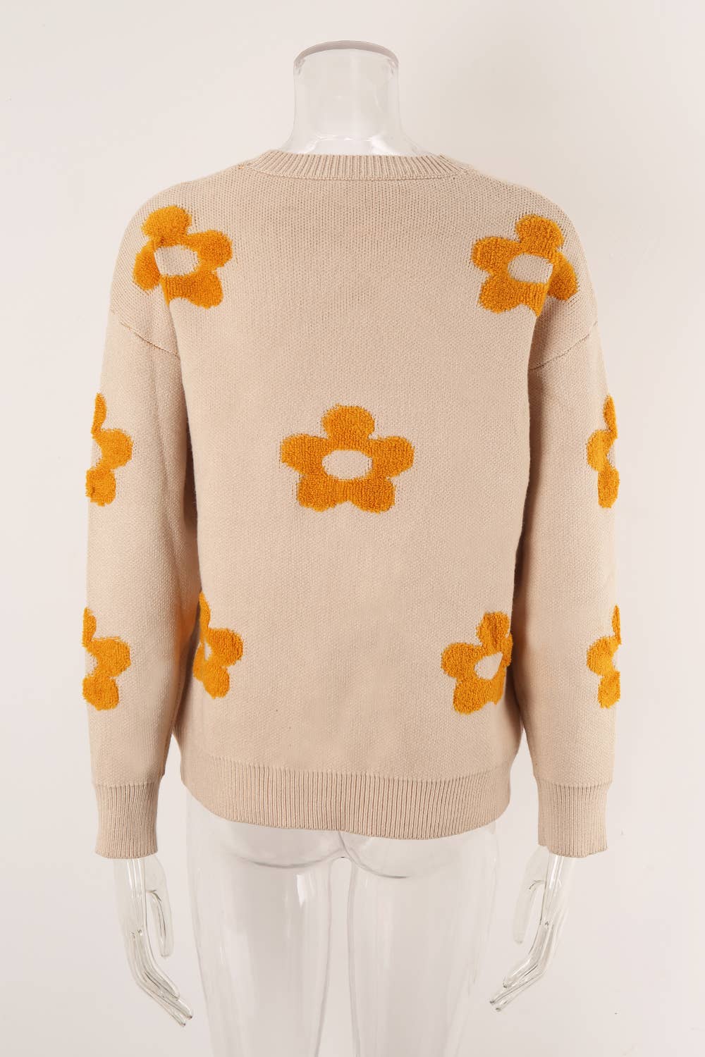 WOMEN'S FLORAL PERSONALITY PLUS-SIZE SWEATER