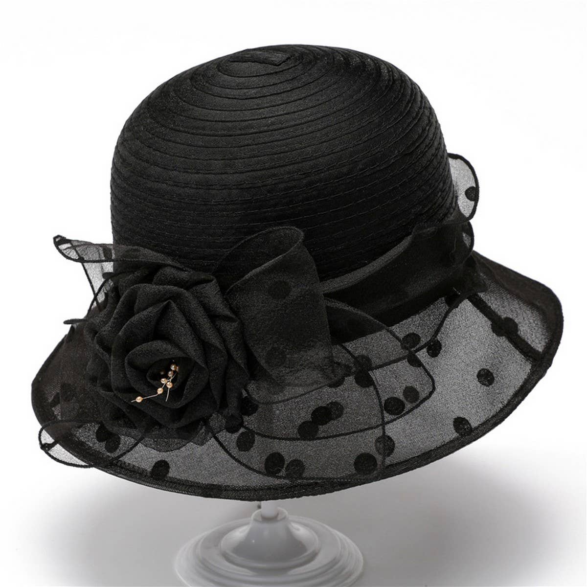 FLOWER HAT,ELEGANT SUN PROTECTION HAT_CWAH1449