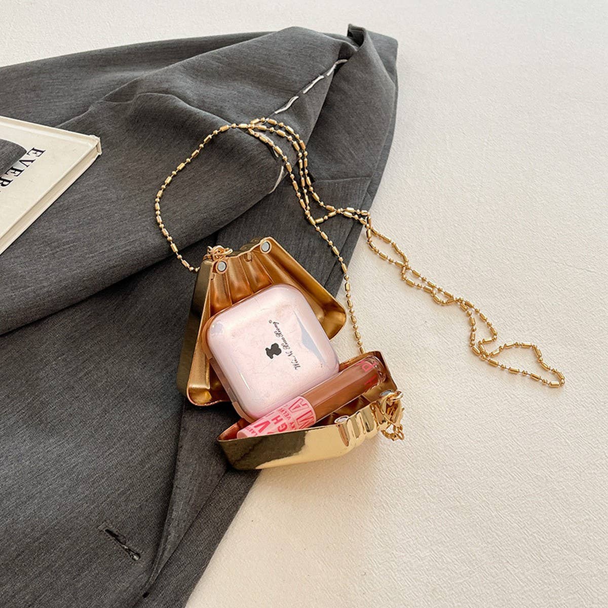 SHELL BAG CLUTCH SHOULDER CROSSBODY BAG_CWAB3261