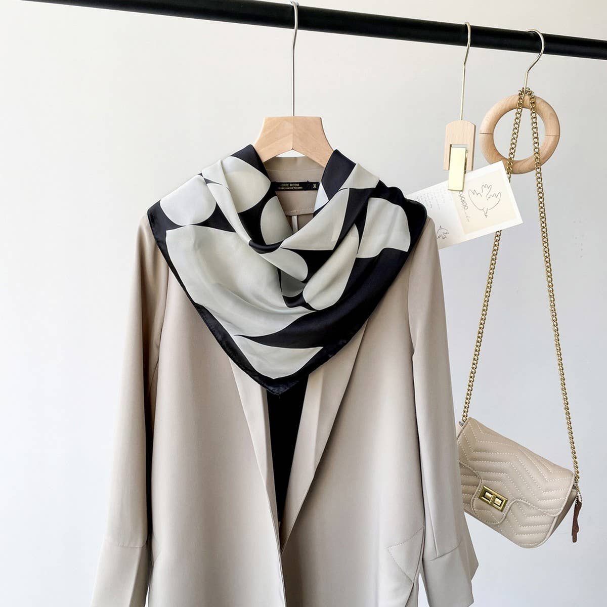 Satin Scarf - Simple Premium Lightweight Square