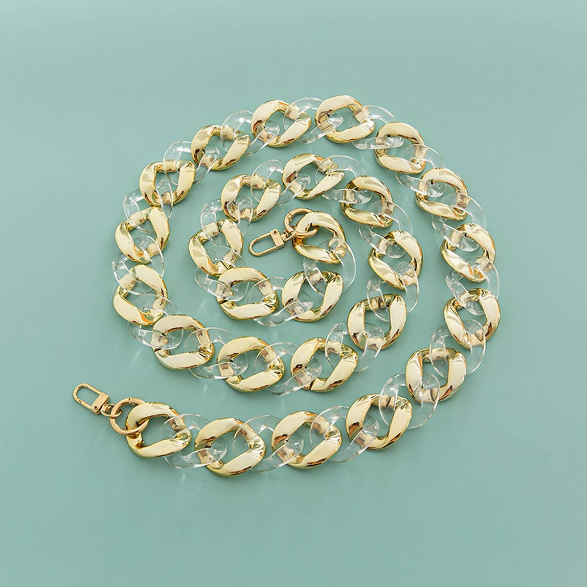 Large Resin Acrylic Bag Chain,Wide Shoulder Strap