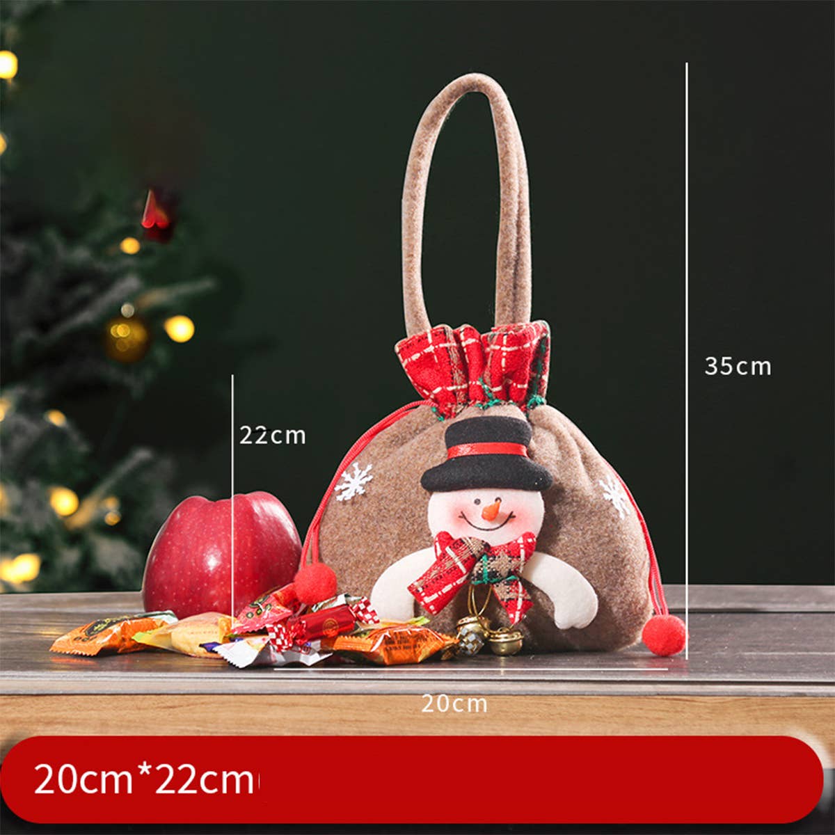 CWMM9343_CHRISTMAS CANDY CHRISTMAS EVE APPLE PACKAGING BAG