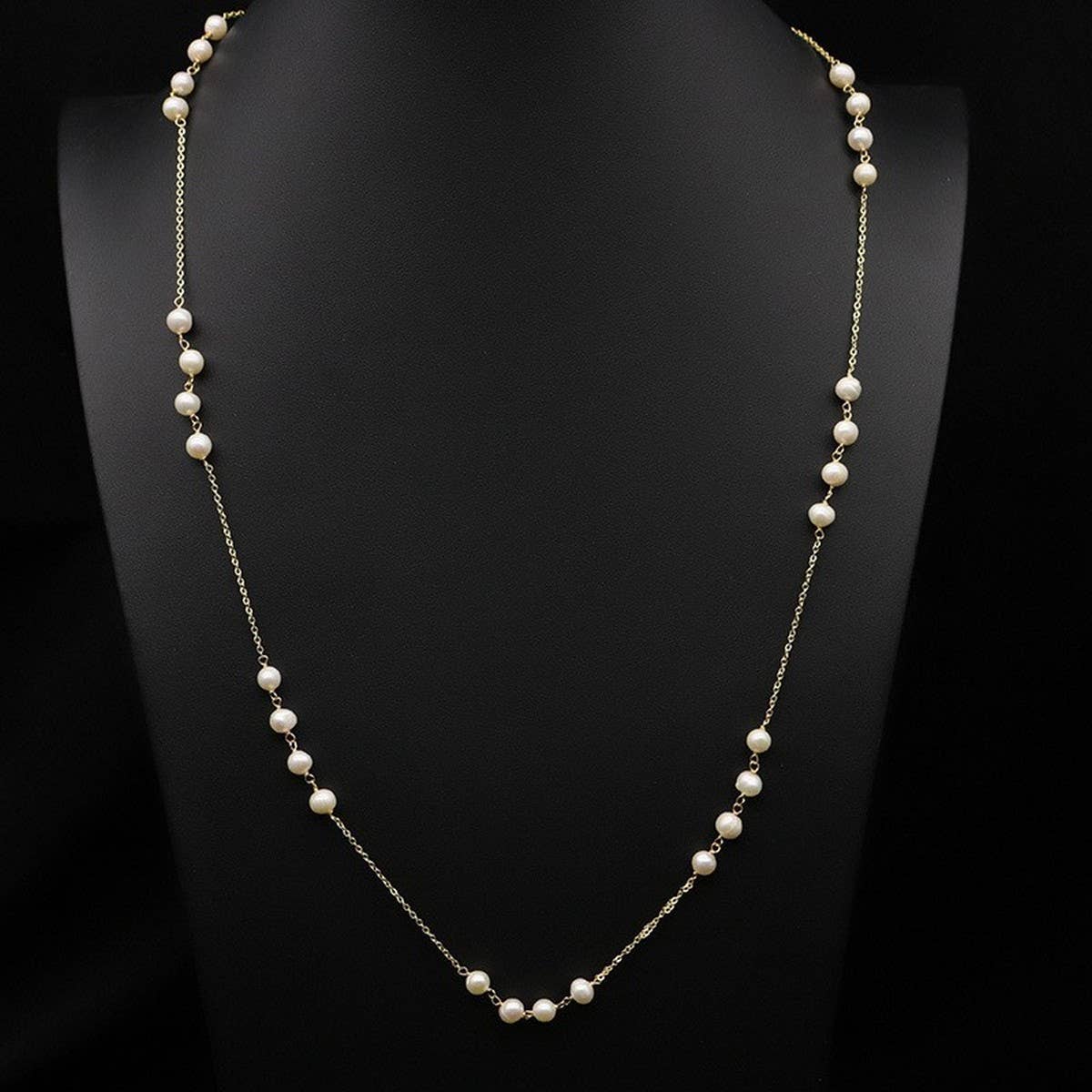WOMEN'S HIGH-END SPLICING LONG PEARL NECKLACE