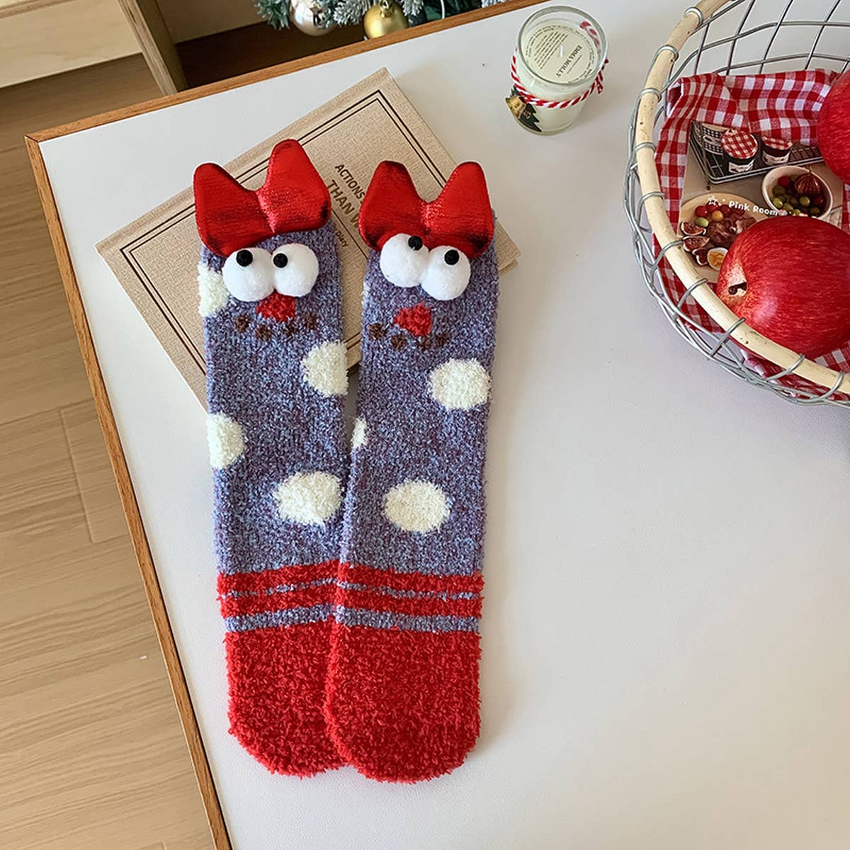 CHRISTMAS CARTOON THICK WARM SOCKS