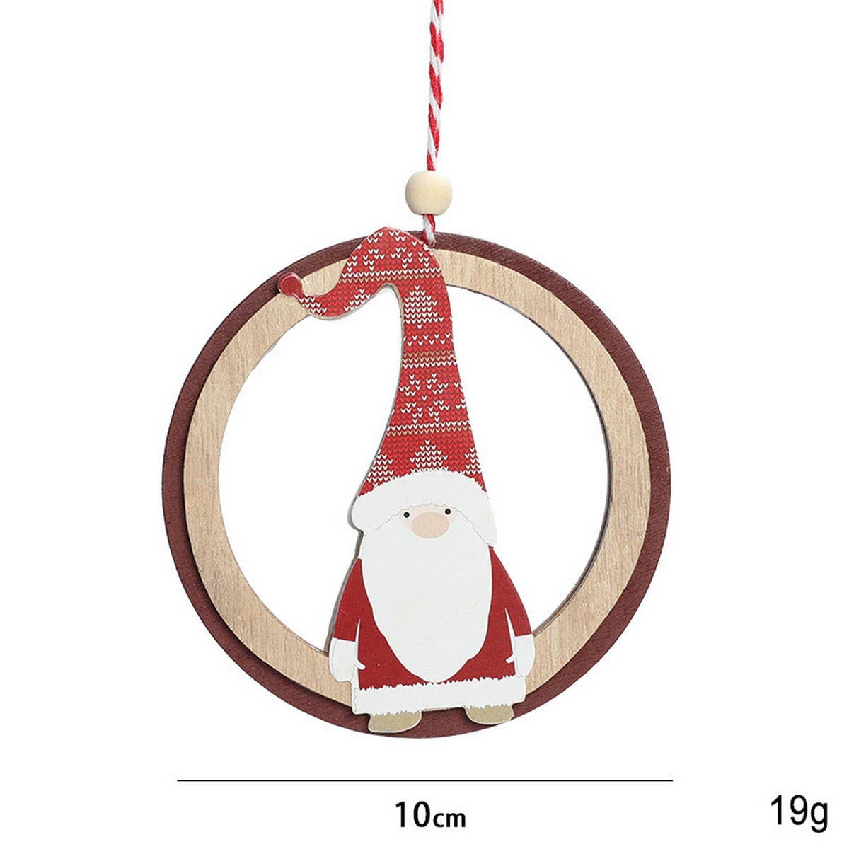 Hand Painted Wooden Xmas Tree Hanging Decor_CWMM9669