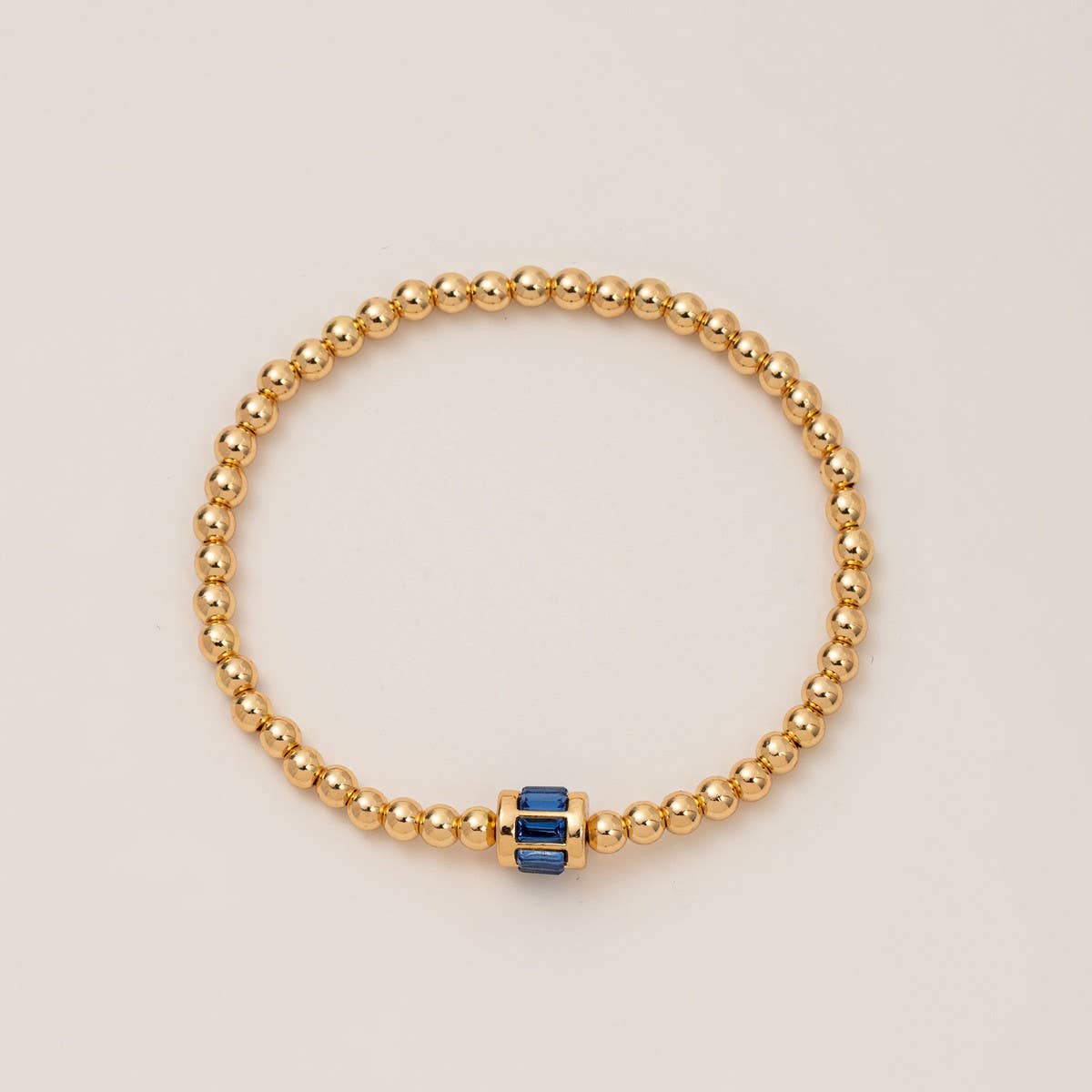 Bead Birthstone Bracelet December- Zircon Charm_CWMM6959