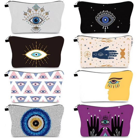 TRAVEL DEVIL'S EYE PRINT COSMETIC BAG_CWAB2252