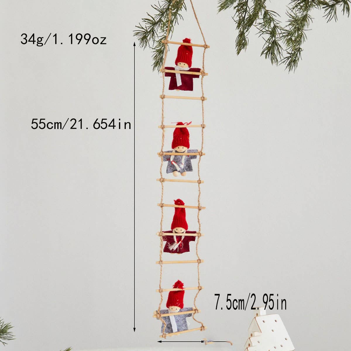 CWMM10423_SANTA CLAUS HANGING ORNAMENT CHRISTMAS DECOR