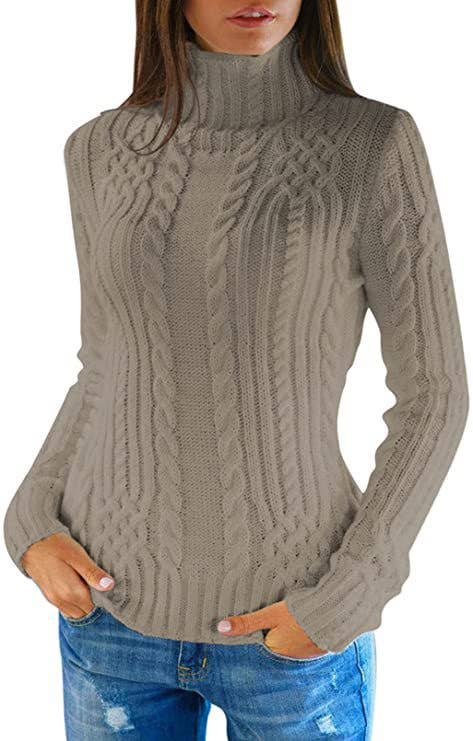 TURTLENECK STYLISH SOLID COLOR FLORAL SWEATER