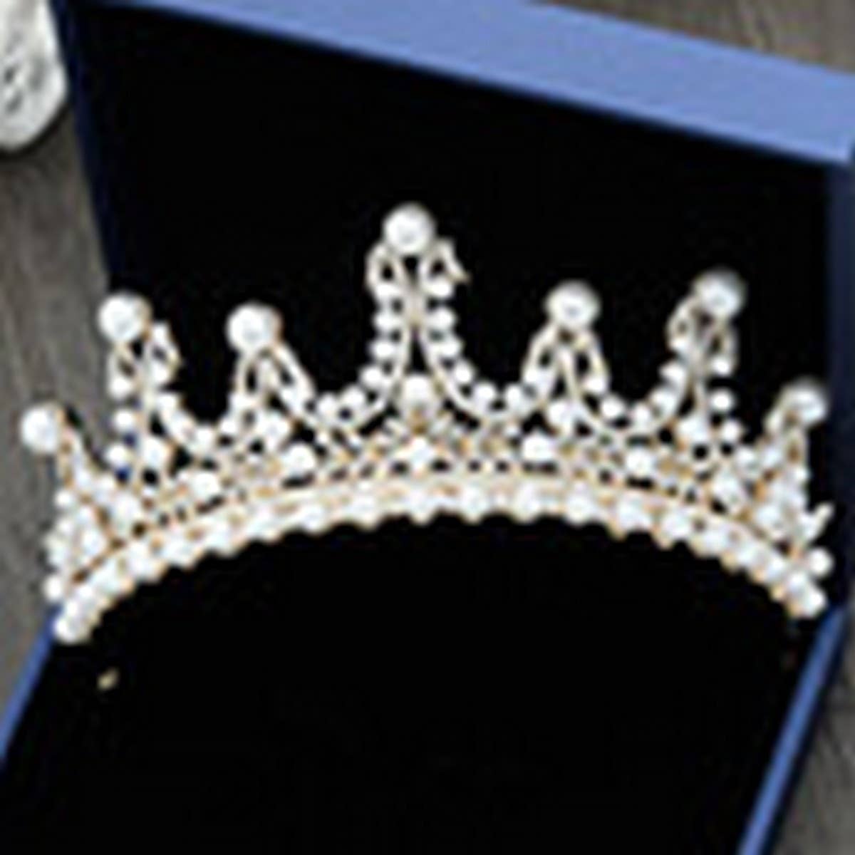 BRIDAL WEDDING CRYSTAL TIARAS HANDMADE CROWN_CWMM2027