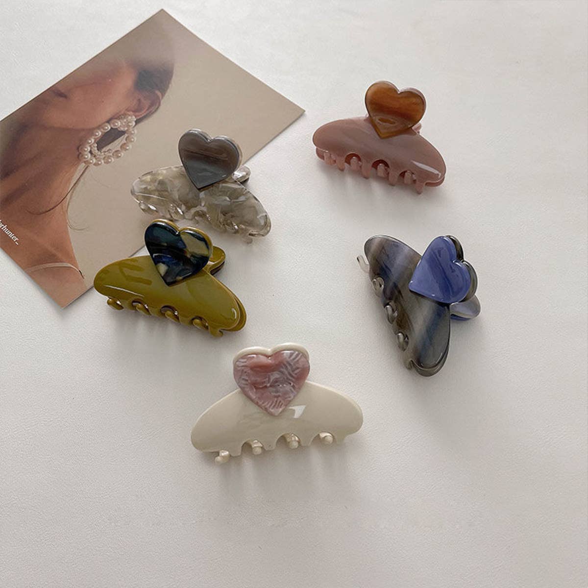 LOVE HEART ELEGANT TEMPERAMENT HAIRPIN