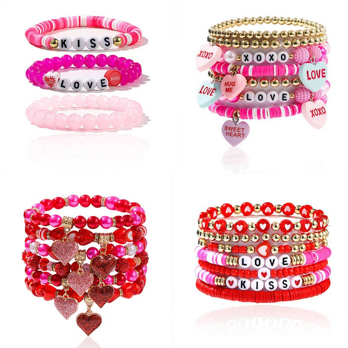 LOVE LOVE LOVE FRIENDSHIP GIFT HANDMADE BRACELET