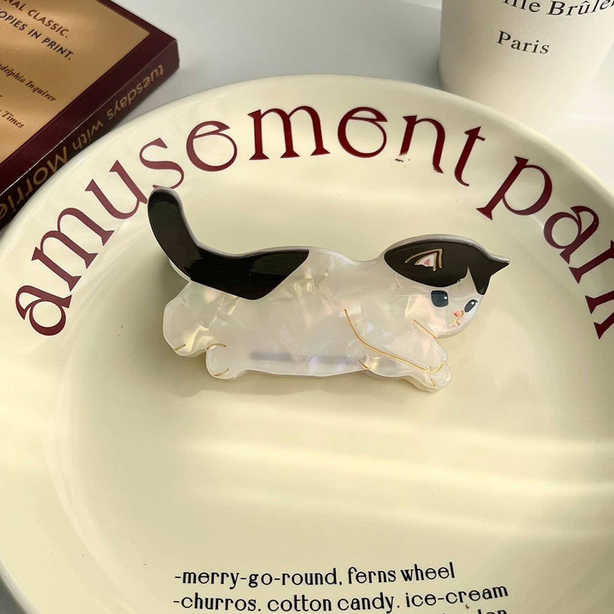 Cute Cat & Dog Claw Clip ? Acetate Animal Hairpin