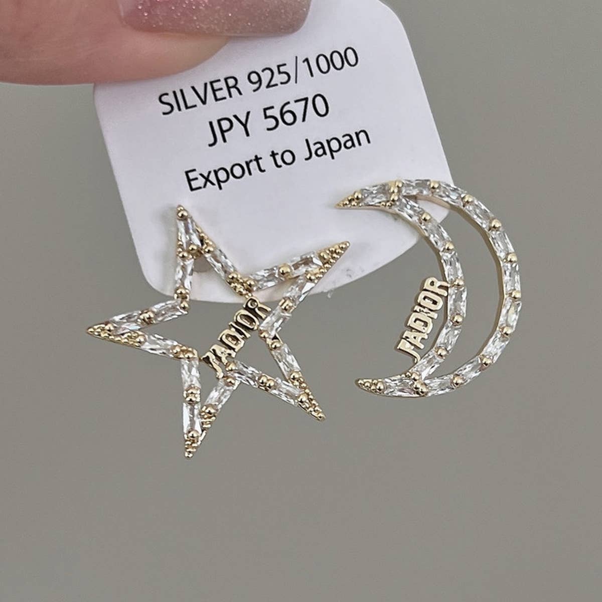 UNIQUE MOON STAR EARRINGS