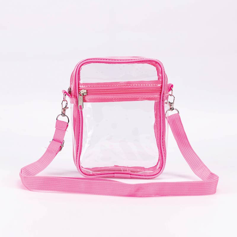 PVC transparent waterproof crossbody bag