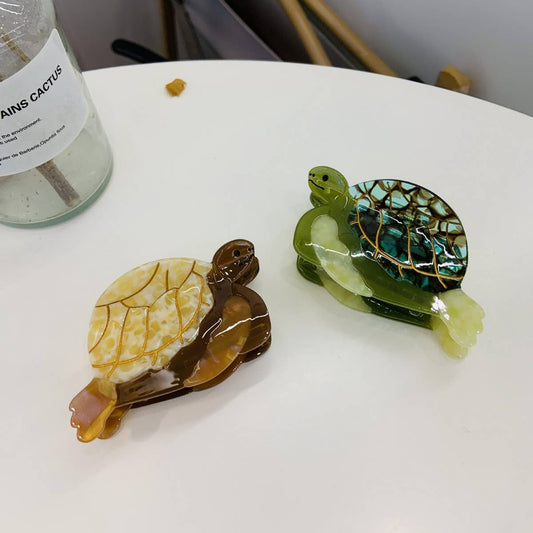 Ocean Series Turtle Hair Claw - Cute Shell Clip_CWASC1589