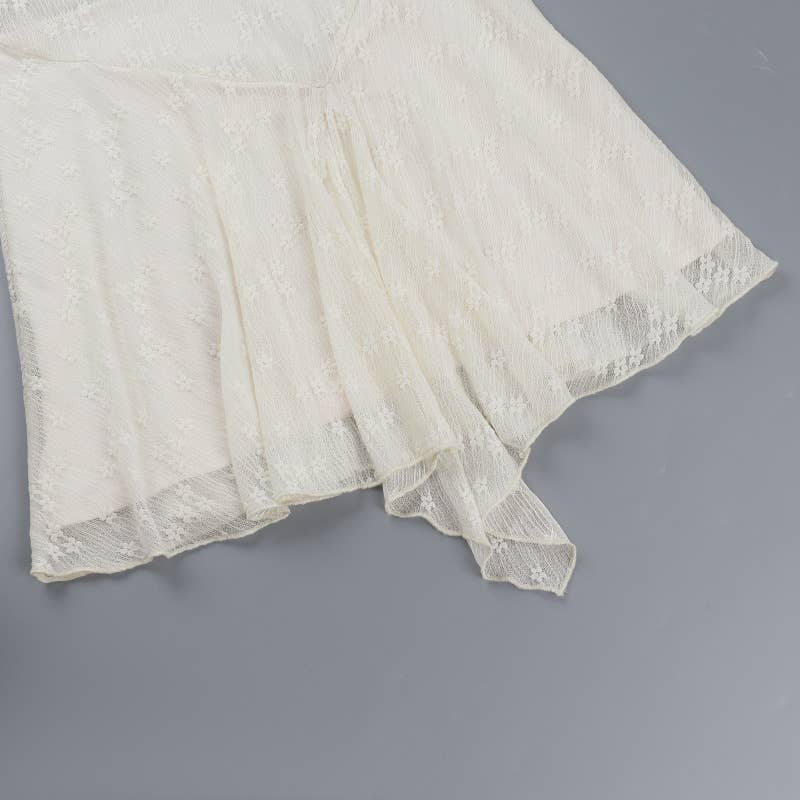 Sexy backless off-the-neck lace patchwork dress