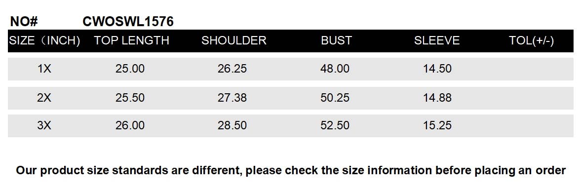 CWOSWL1576_PLUS Size Round Neck Long Sleeve Pullover Sweater