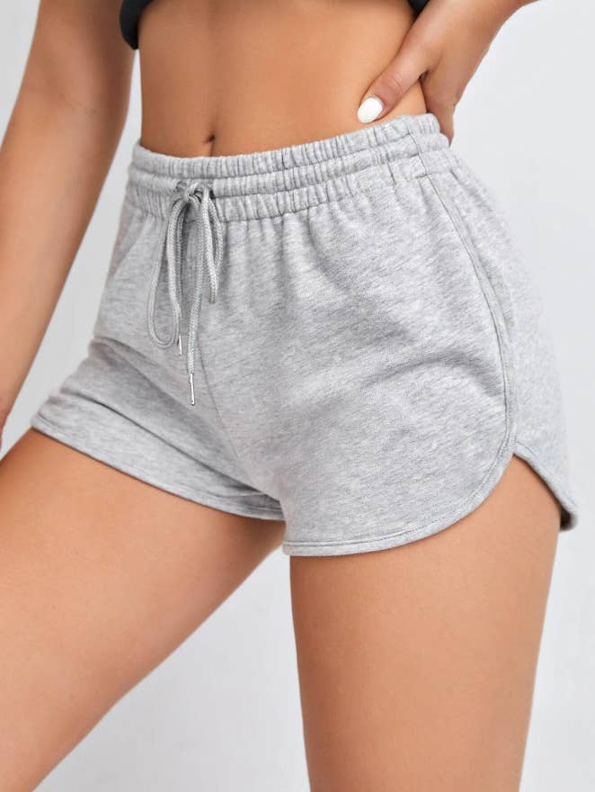 High-waisted comfortable fitness running shorts