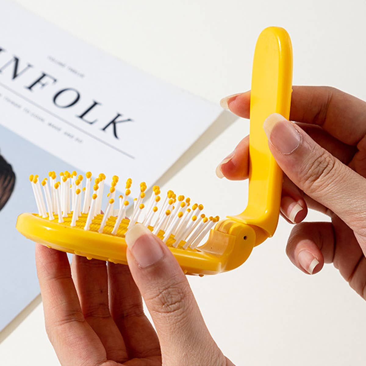 NEW CACTUS FOLDING AIR BAG COMB