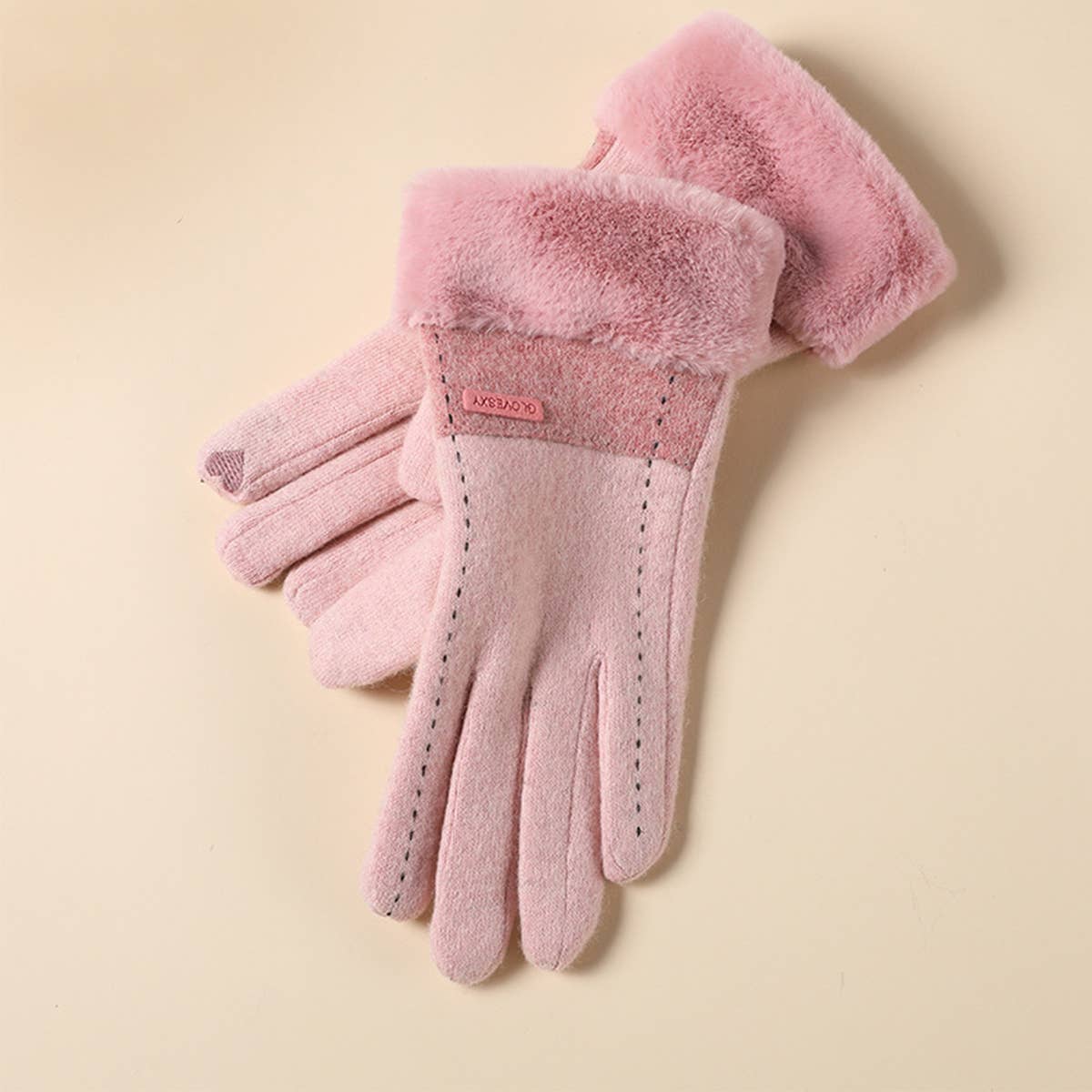 WOMENS AUTUMN AND WINTER WARM WOOL GLOVES_CWAG0061