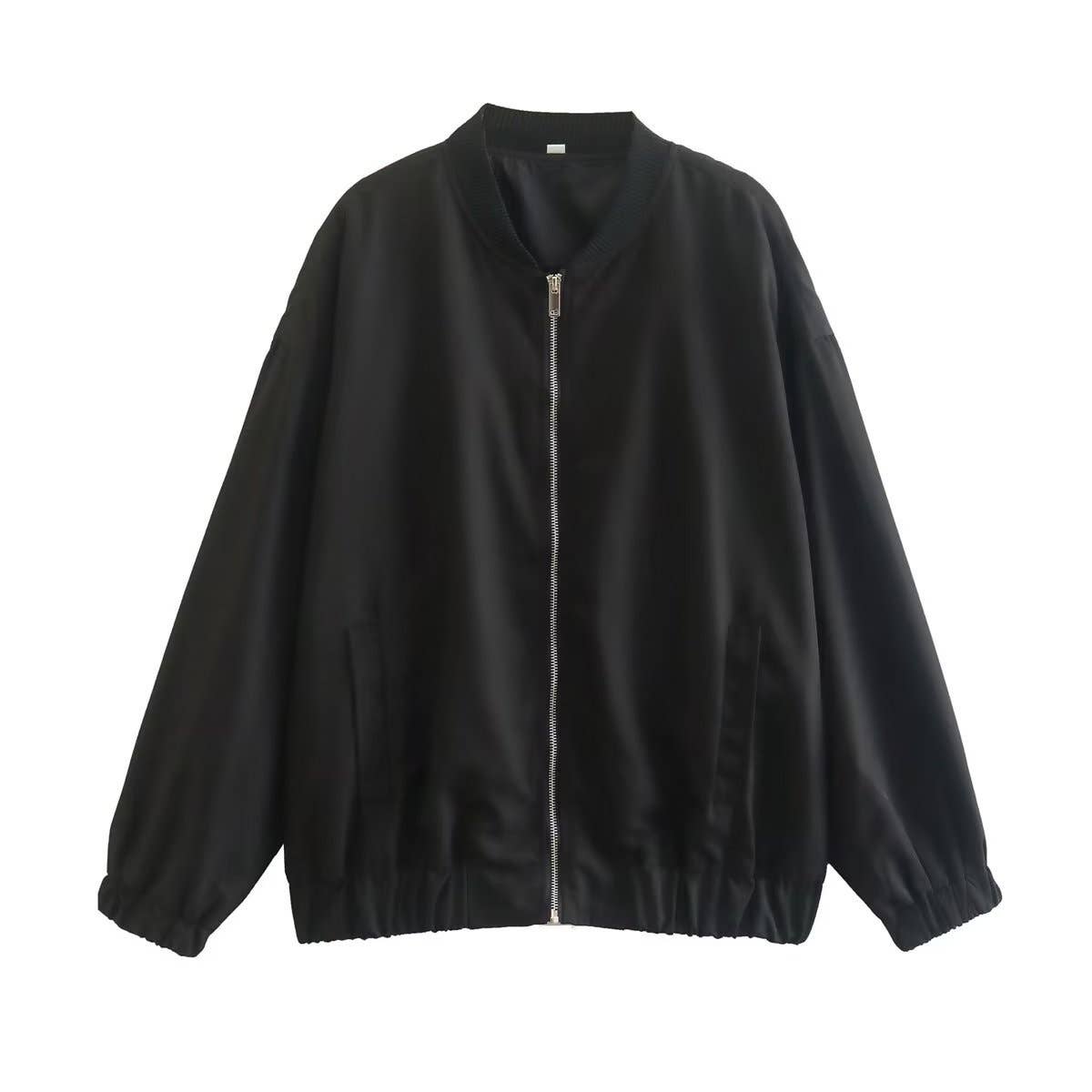 Urban casual loose solid-color pilot jacket coat