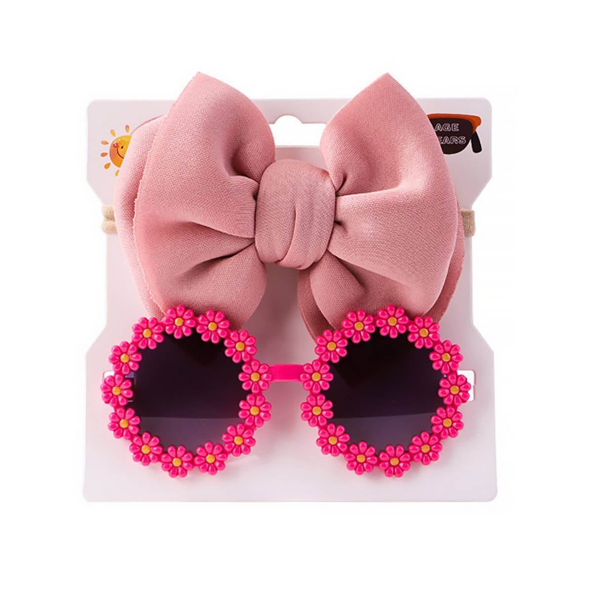 Summer Bow Headband & Sunglasses Set for Kids_CWAHA6744