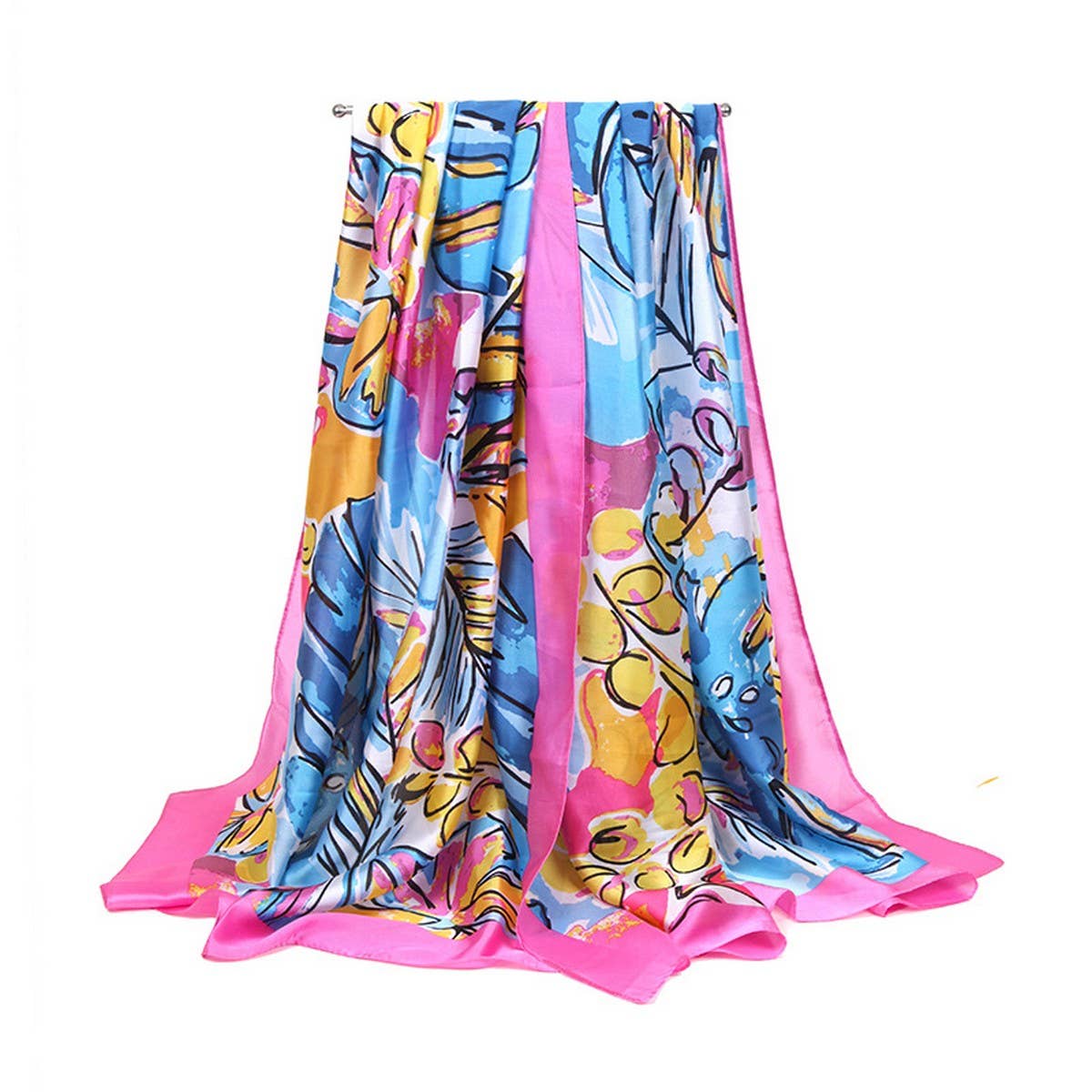 Banana Leaf Scarf - Summer Beach Wrap Shawl_CWASC0671