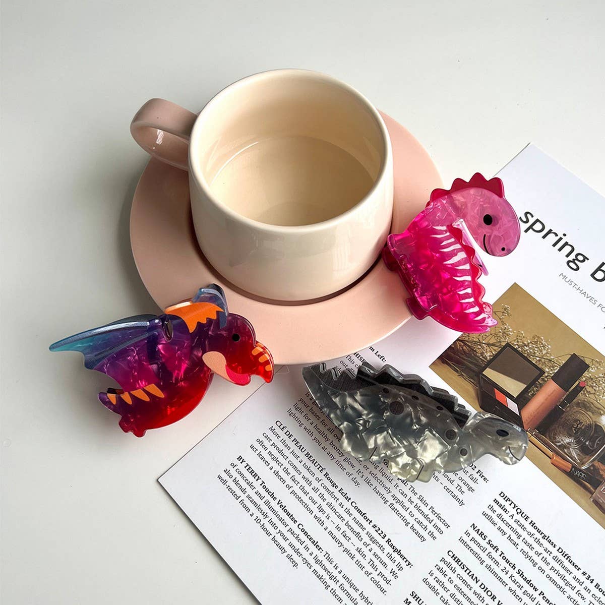 New Colorful Gradient Dinosaur Hair Claw Clip