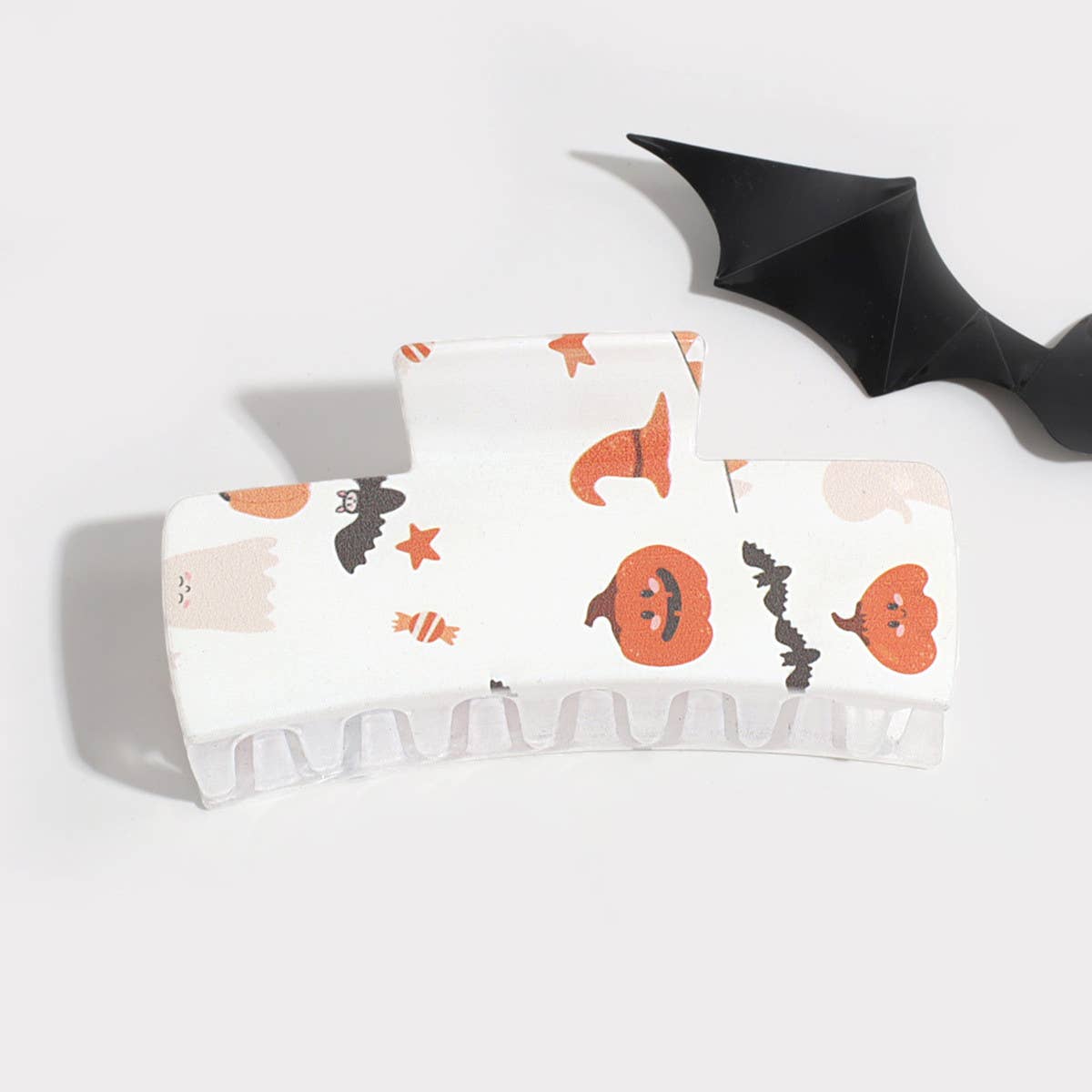 Halloween Ghost, Pumpkin & Bat Hair Claw