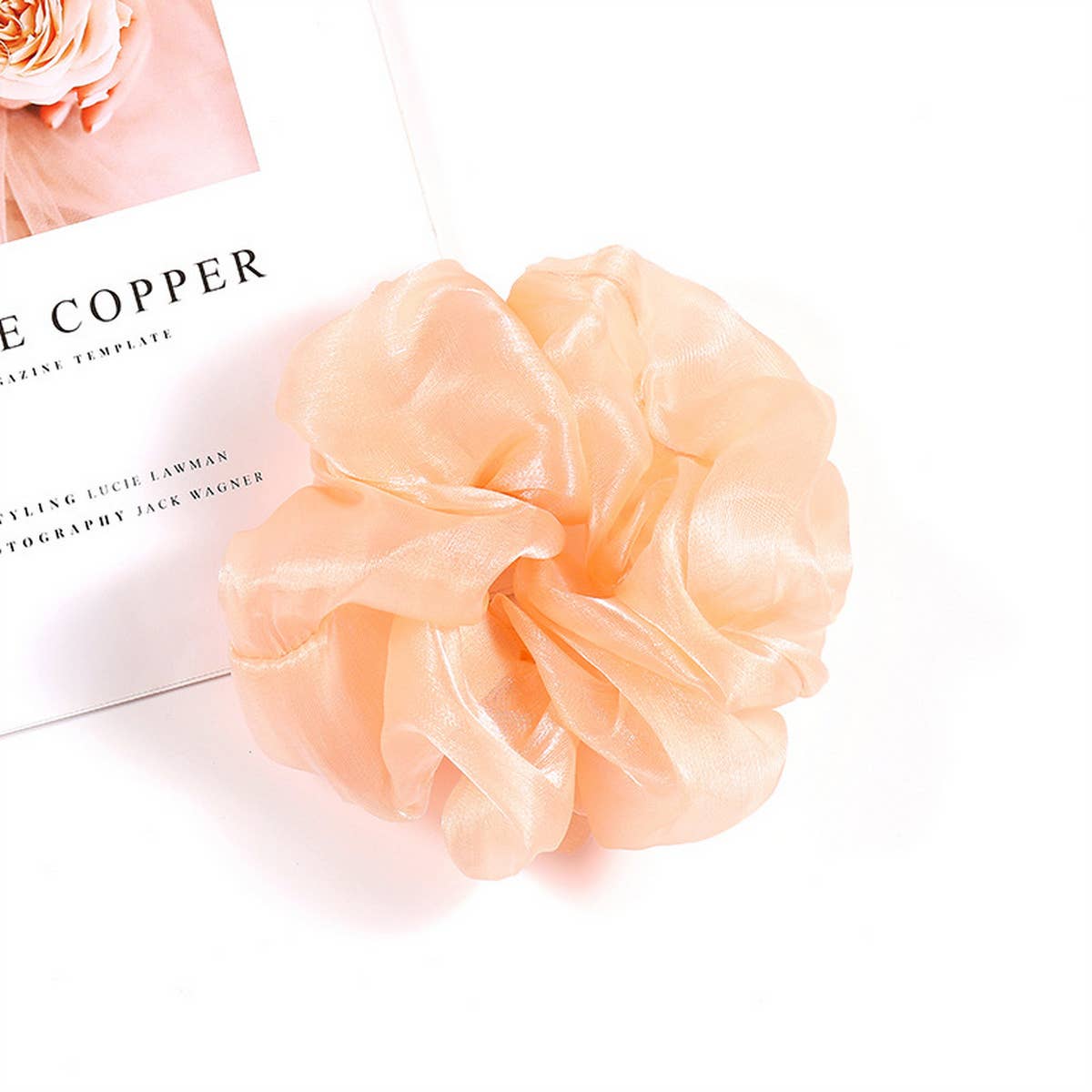 RETRO SIMPLE MESH HAIR ROPE_CWAHA0872