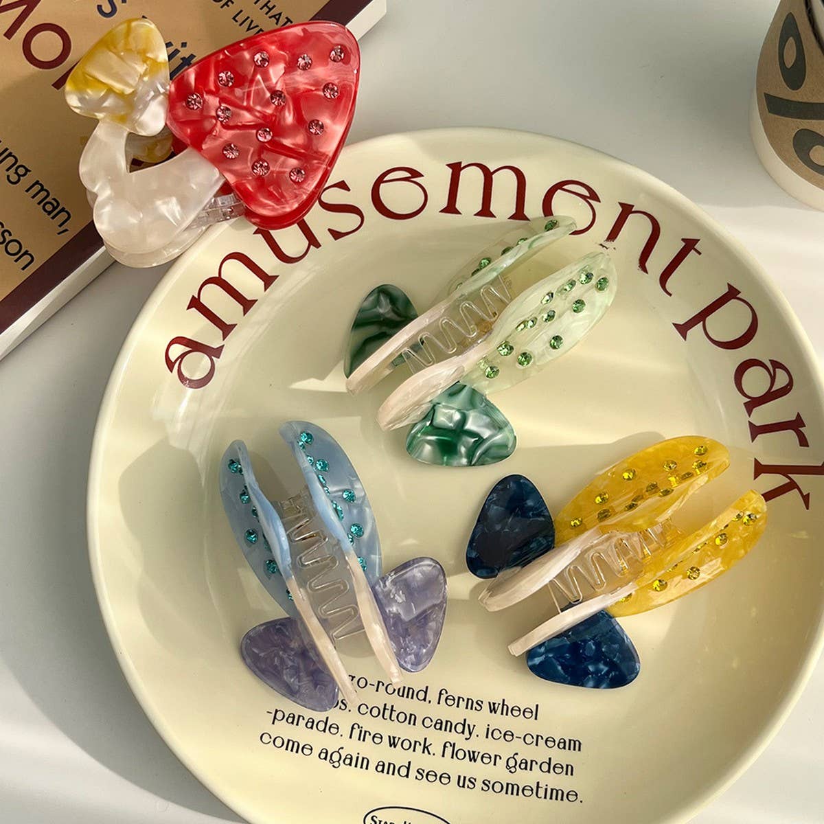 Cute Colorful Mushroom Acetate Hair Claw