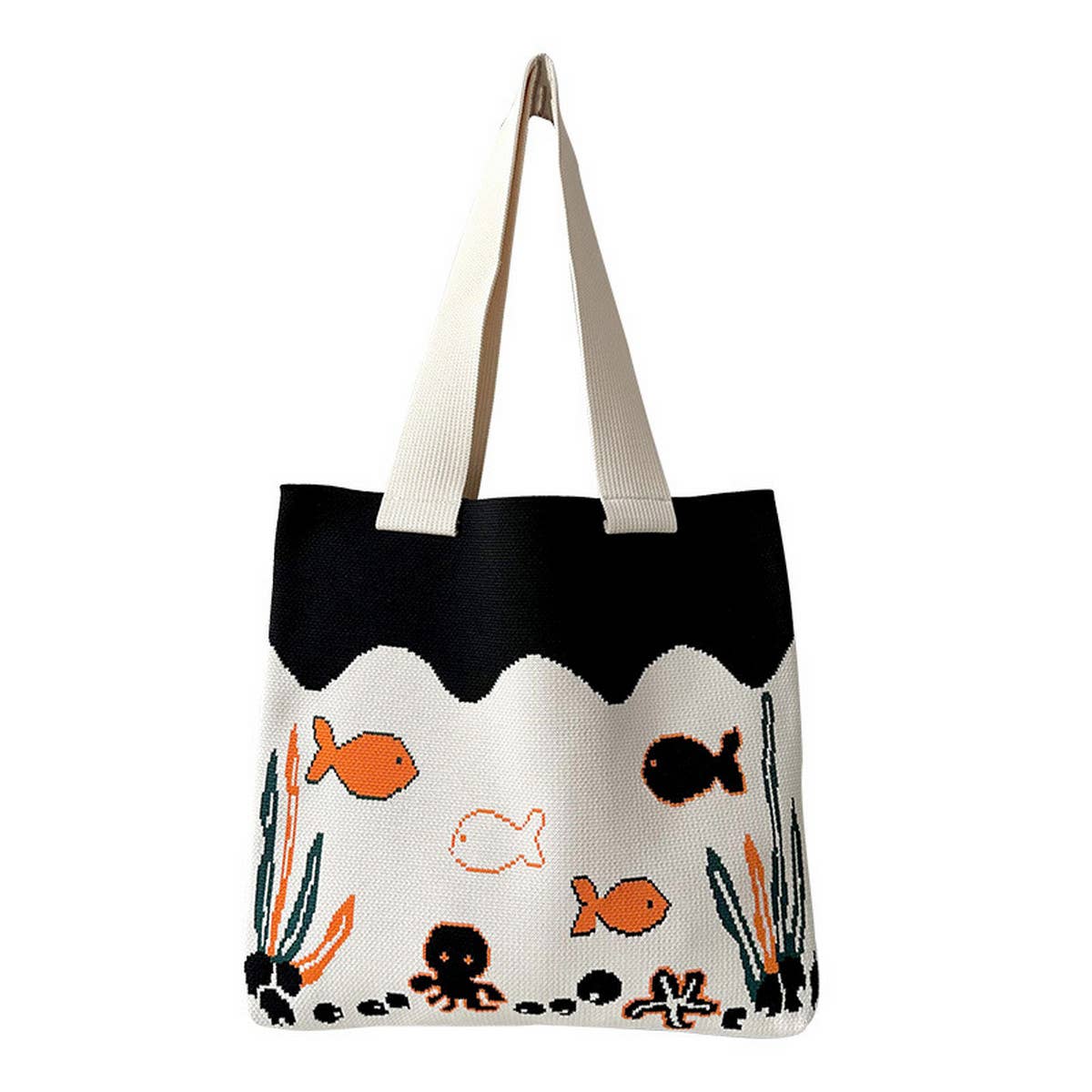 OCEAN OCTOPUS CARTOON CUTE HANDBAG_CWAB3229