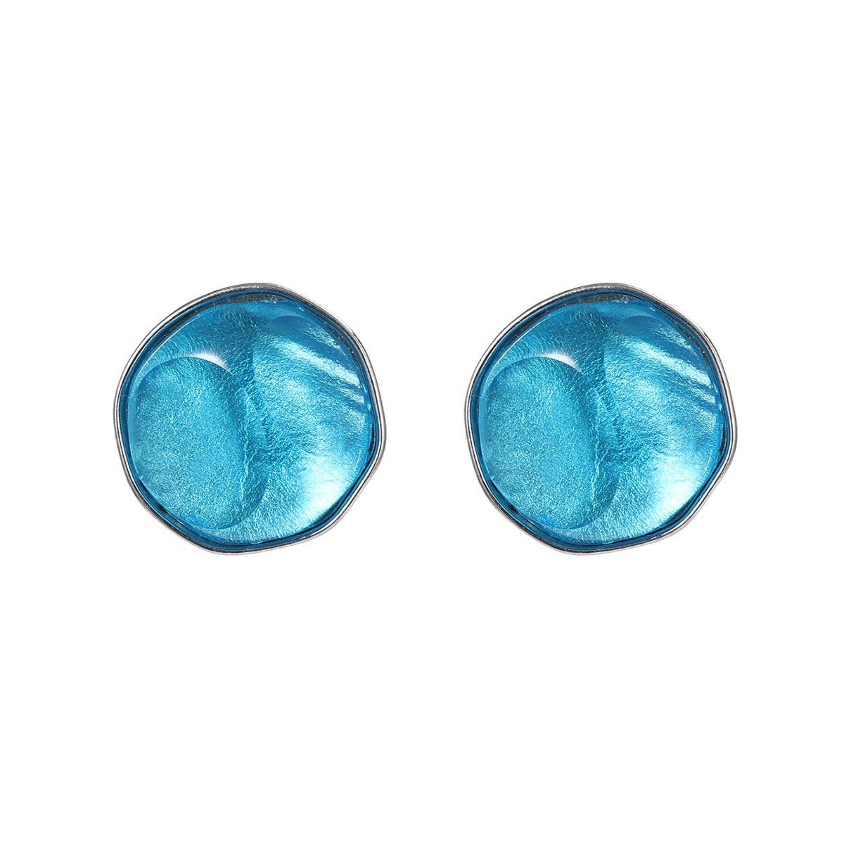 COLORFUL STAINLESS STUD EARRINGS JEWELRY