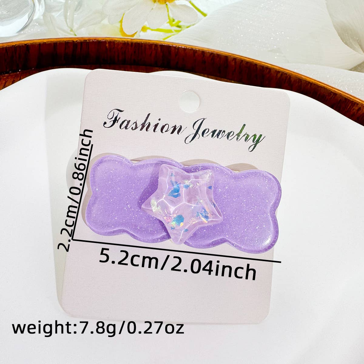 Ice-penetrating five-pointed star hair clip