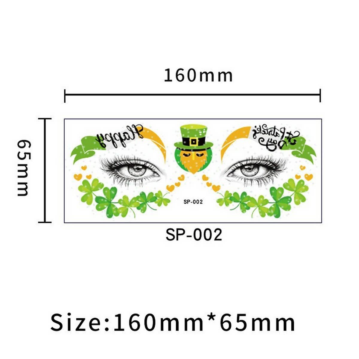 Lucky Clover Face Stickers?Waterproof Tattoos