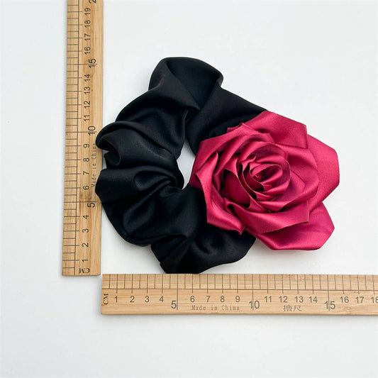 2024 SWEET LARGE ROSE HAIR TIE_CWAHA1366