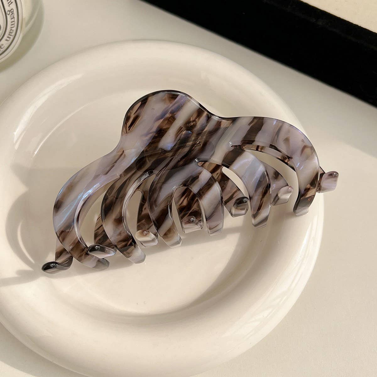 Vintage Pumpkin Acetate Hair Claw Clip for Women