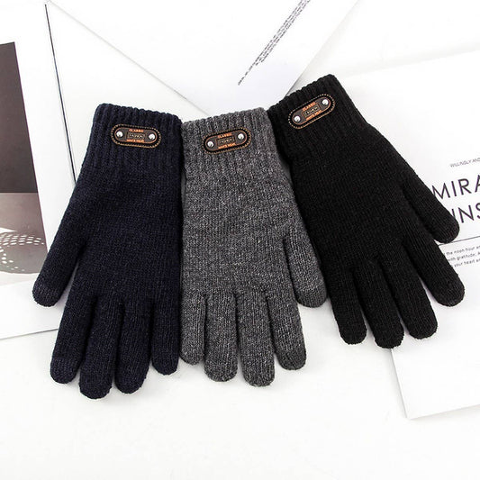 CWAG00540_MEN WINTER KNIT TOUCHSCREEN WARM GLOVES