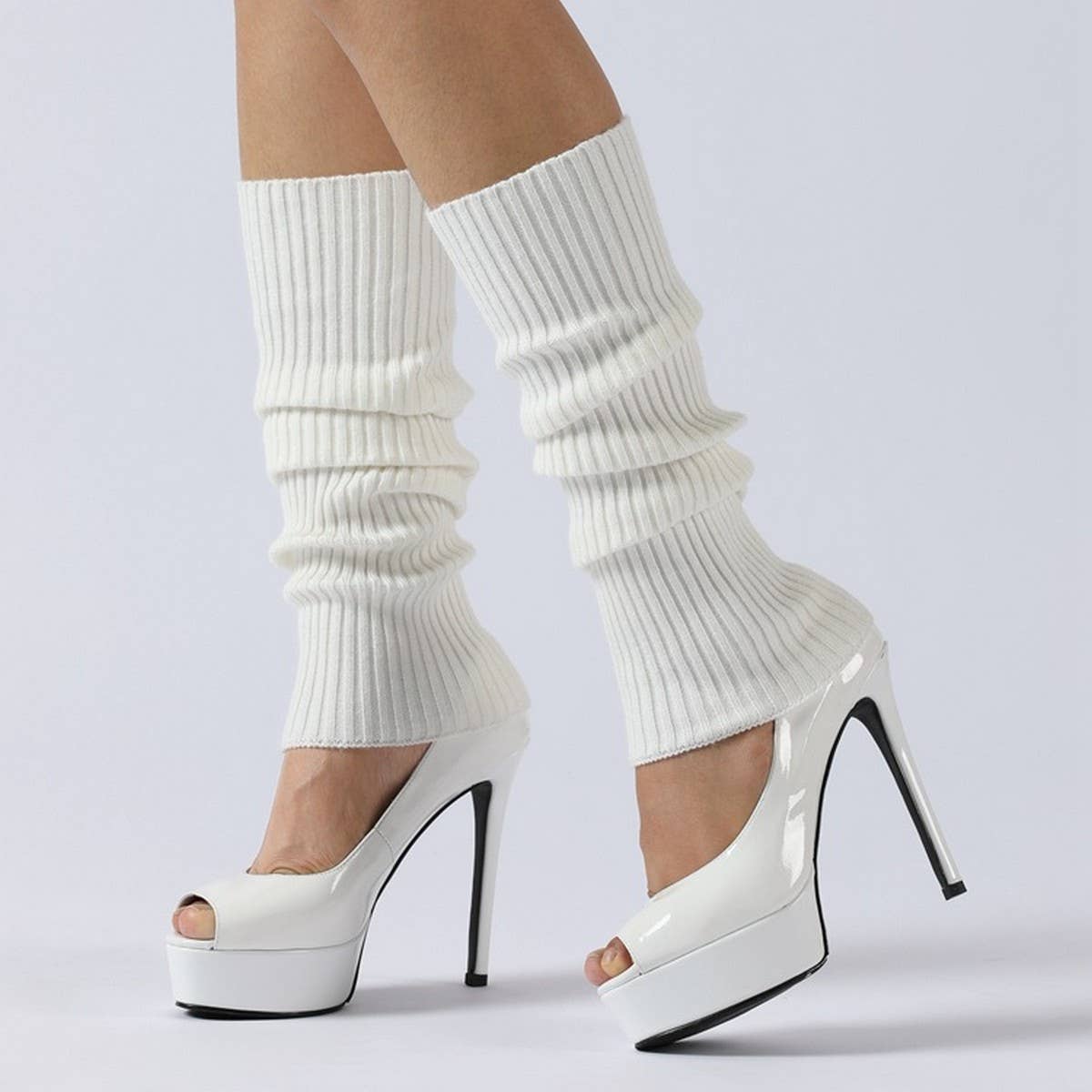 WARM BALLET LEGGINGS HIGH ELASTIC STACKED SOCKS