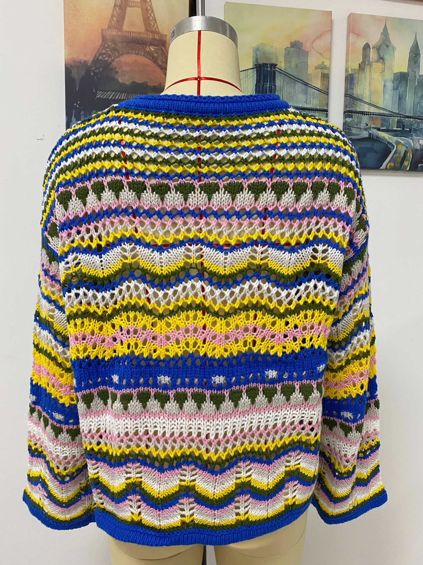 STRIPED CREW-NECK SWEATER IN ALTERNATE COLORS