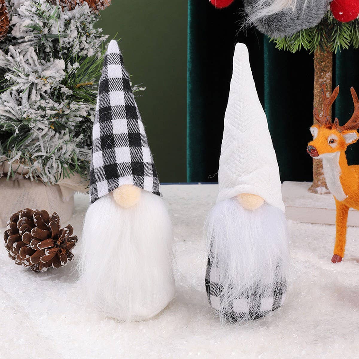 CHRISTMAS DECORATION FOREST OLD MAN FIGURINE