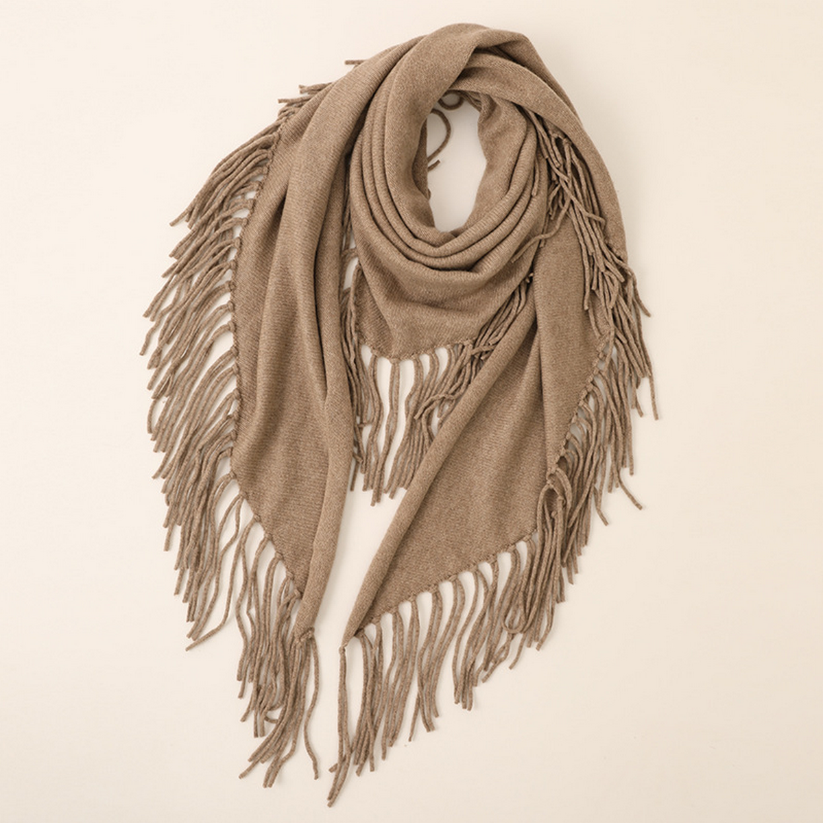 Women??¢s Warm Triangle Scarf ??Cashmere Knit_CWASC2703