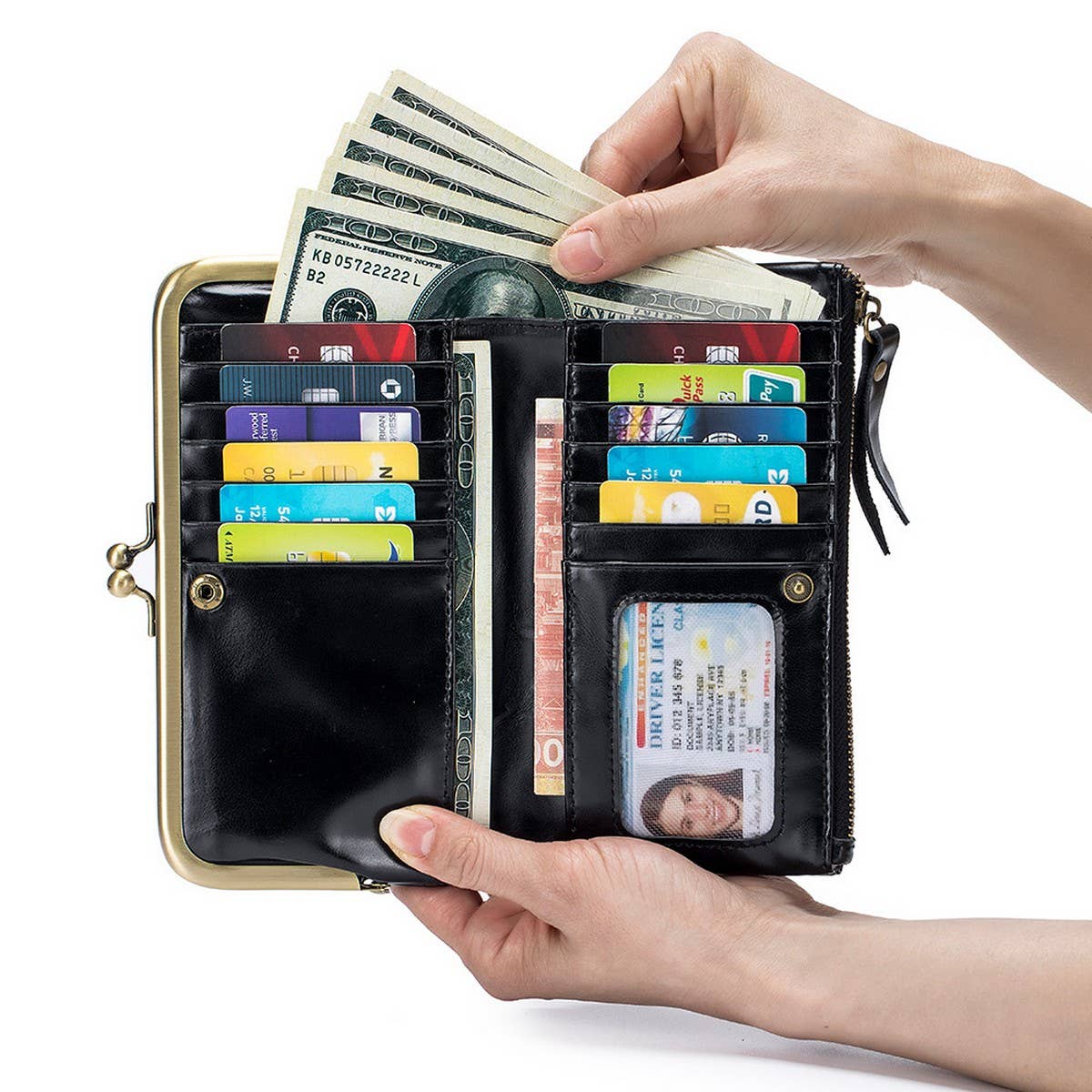MULTIFUNCTIONAL LARGE CAPACITY LONG LEATHER WALLET_CWAB3750