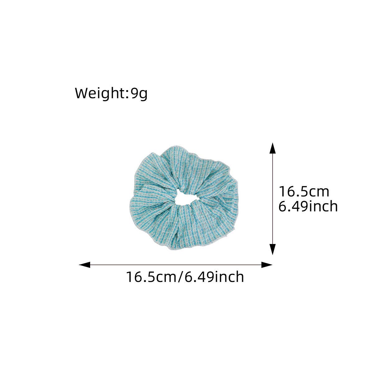 SMALL FLORAL PLEATED VERSATILE HAIR TIE_CWAHA1093